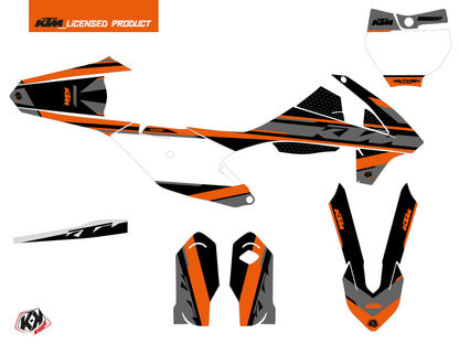 KTM 85 SX Dirt Bike Breakout Graphic Kit Black Orange