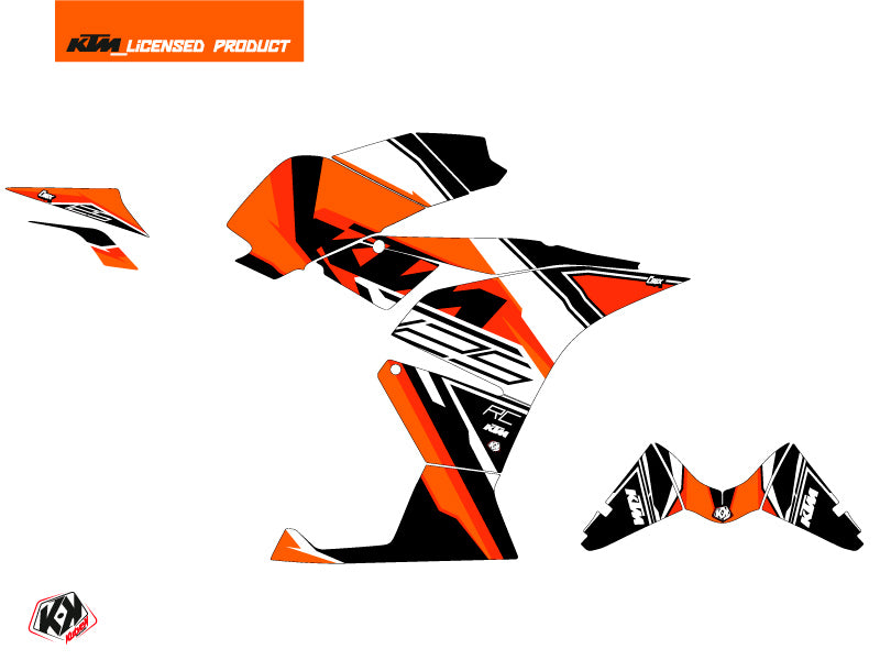 KTM 125 RC Street Bike Crux Graphic Kit Orange