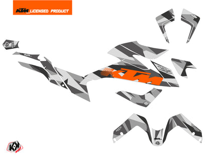 KTM 390 Adventure Street Bike Delta Graphic Kit Grey Orange