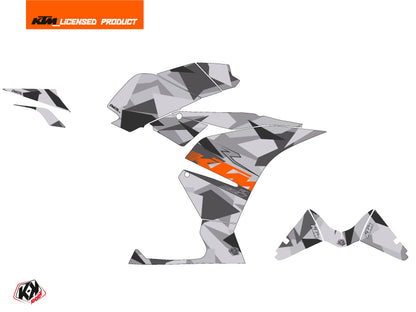 KTM 390 RC Street Bike Delta Grafik-Kit Grau Orange