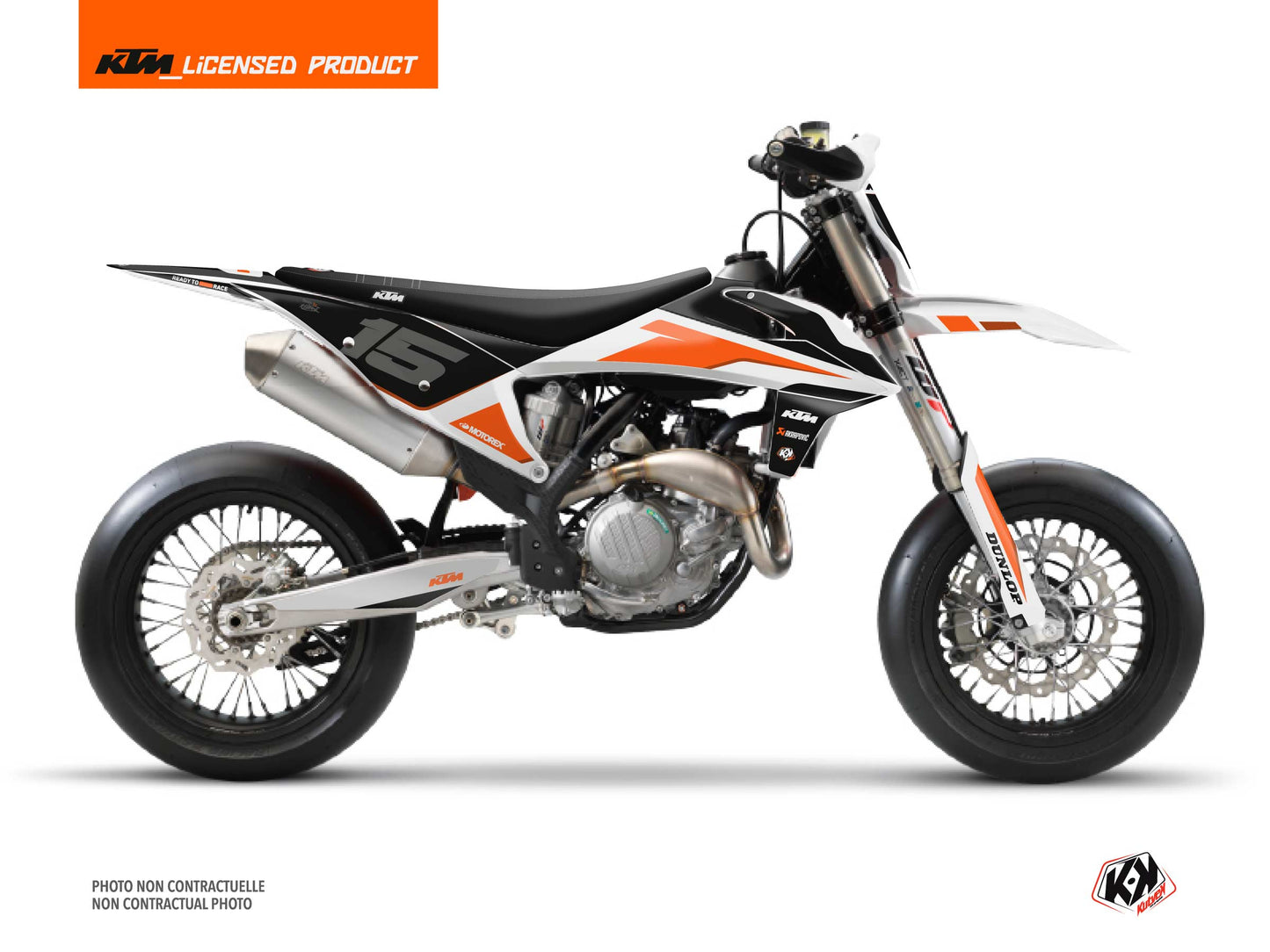 KTM 450 SMR Dirt Bike DNA Graphic Kit White