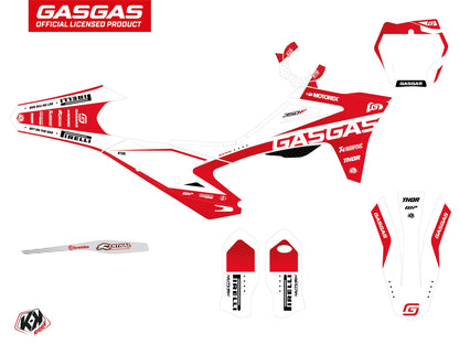 GASGAS EXF 350 Dirt Bike Dynamik Graphic Kit White