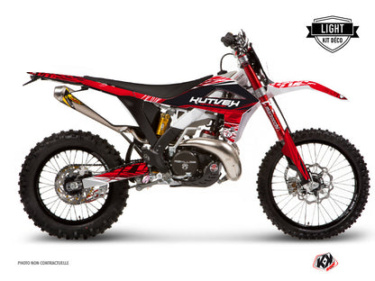 GASGAS 125 EC Dirt Bike Eraser Graphic Kit Red White LIGHT - Light versie