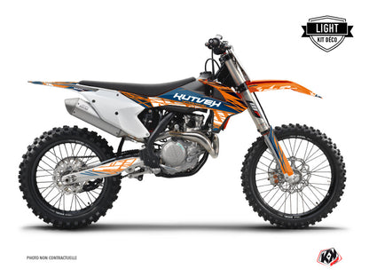 KTM 125 SX Dirt Bike Eraser Graphic Kit Blue Orange LIGHT - Light versie