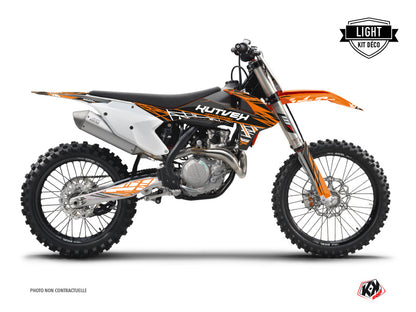 KTM 125 SX Dirt Bike Eraser Graphic Kit Orange Black LIGHT - Light versie