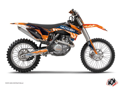 KTM 250 SX Dirt Bike Eraser Graphic Kit Blue Orange