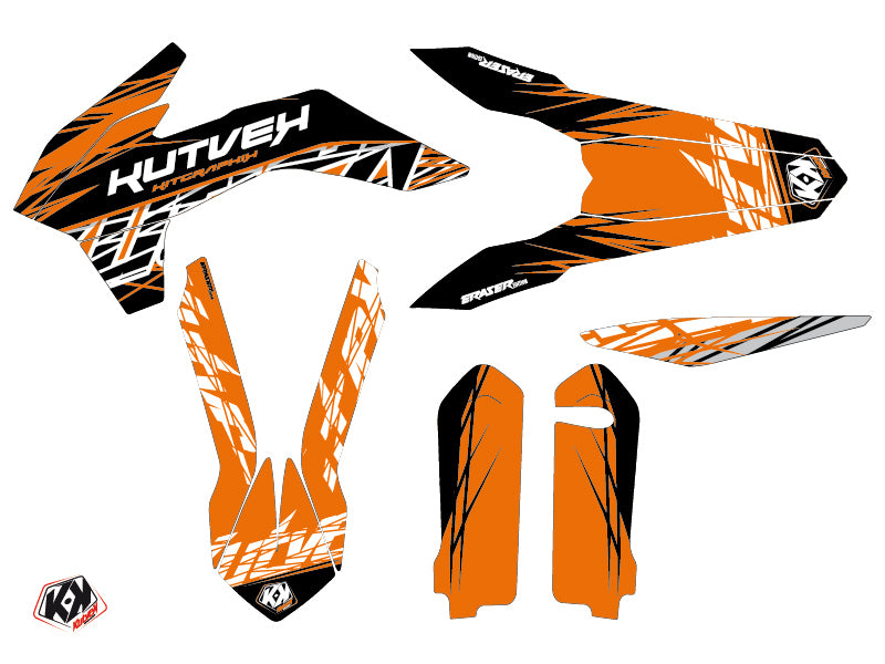 KTM 250 SX Dirt Bike Eraser Graphic Kit Orange Black