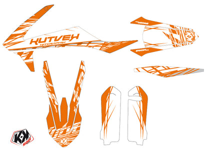 KTM 250 SXF Dirt Bike Eraser Graphic Kit Orange