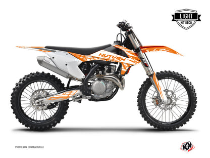 KTM 250 SXF Dirt Bike Eraser Graphic Kit Orange LIGHT - Light versie