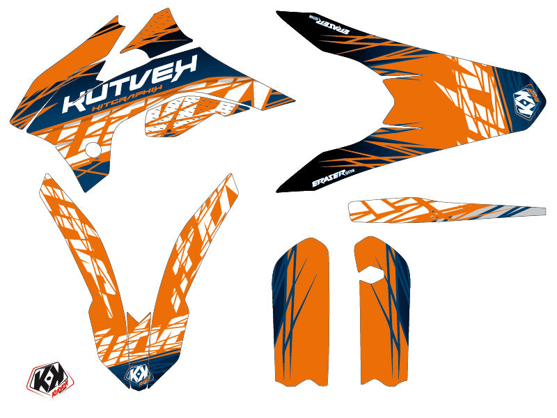 KTM 85 SX Dirt Bike Eraser Graphic Kit Blue Orange