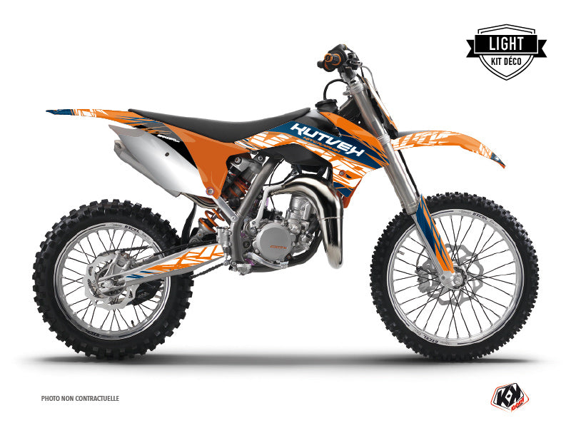 KTM 85 SX Dirt Bike Eraser Graphic Kit Orange LIGHT - Light versie