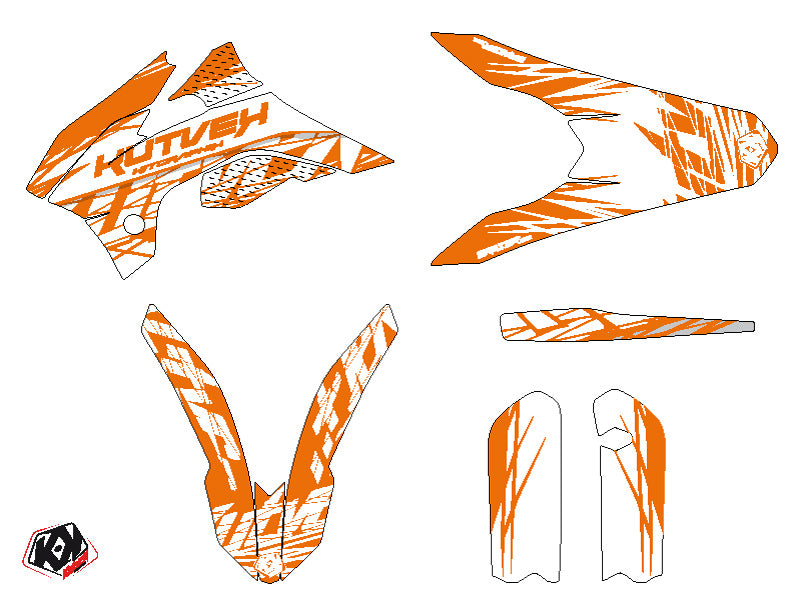 KTM 85 SX Dirt Bike Eraser Graphic Kit Orange