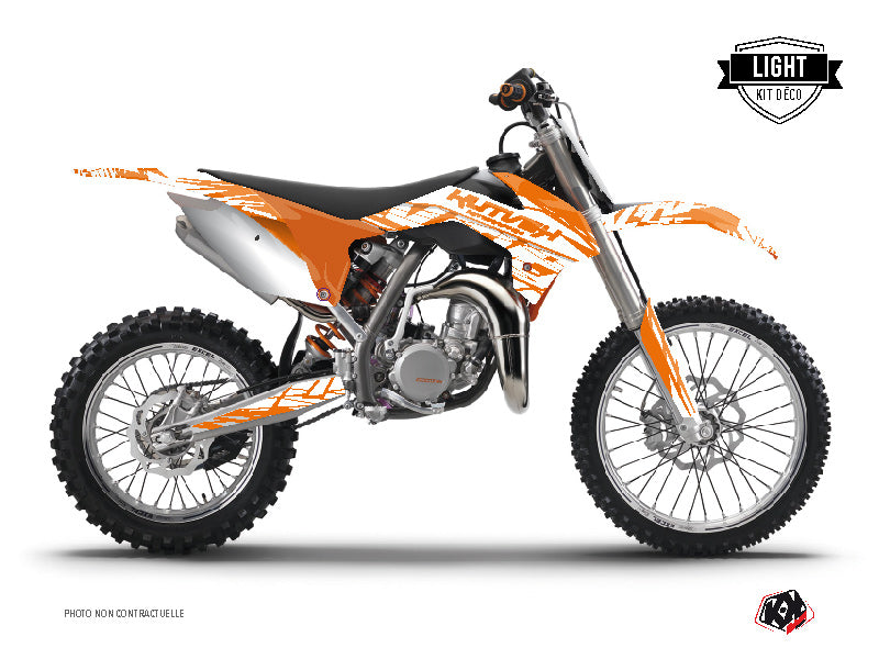KTM 85 SX Dirt Bike Eraser Graphic Kit Orange LIGHT - Light versie