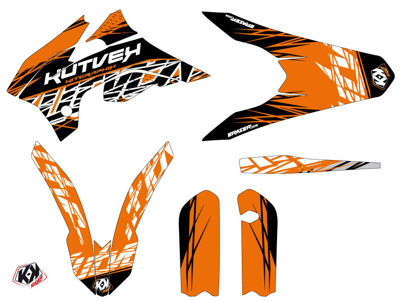 KTM 85 SX Dirt Bike Eraser Graphic Kit Orange Black