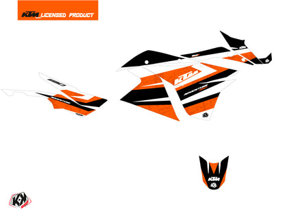KTM 1190 Adventure R Straßenmotorrad Eskap Grafikkit Orange Weiß