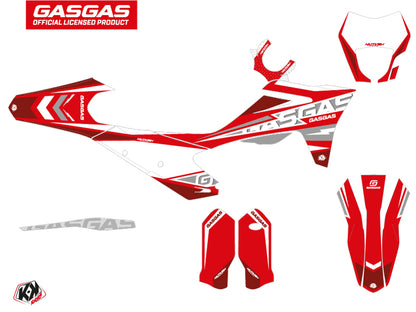 GASGAS ECF Dirt Bike Flash Grafikset Rot