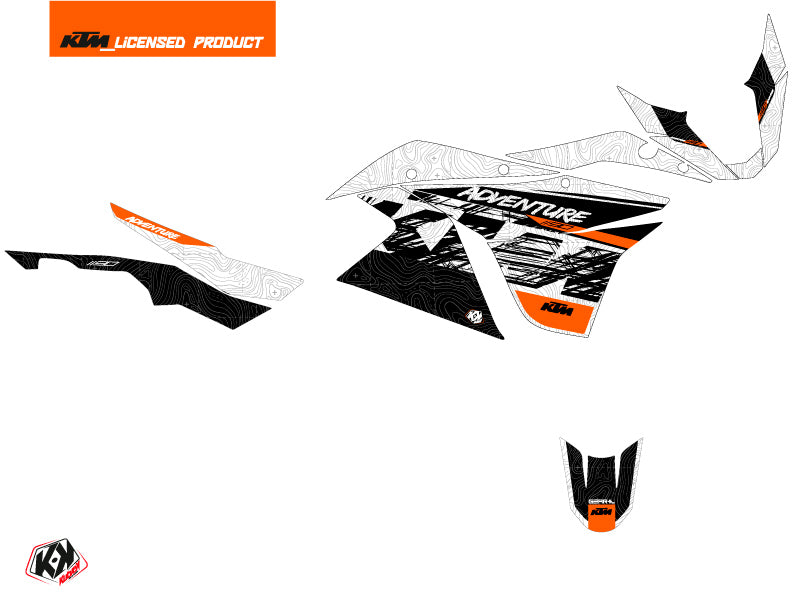 KTM 1190 Adventure R Street Bike Gear Graphic Kit White –