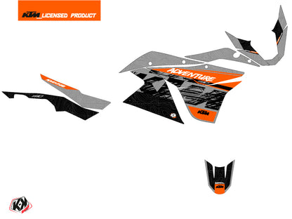 KTM 1190 Adventure R Street Bike Ausrüstungs-Dekor-Kit Grau Orange
