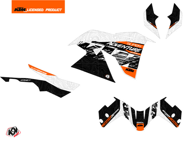 KTM 1290 Super Adventure S Street Bike Gear Graphic Kit White