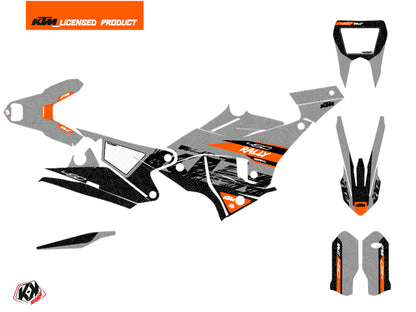 KTM 450 Rally Dirtbike Gear Graphic Kit Grey Orange