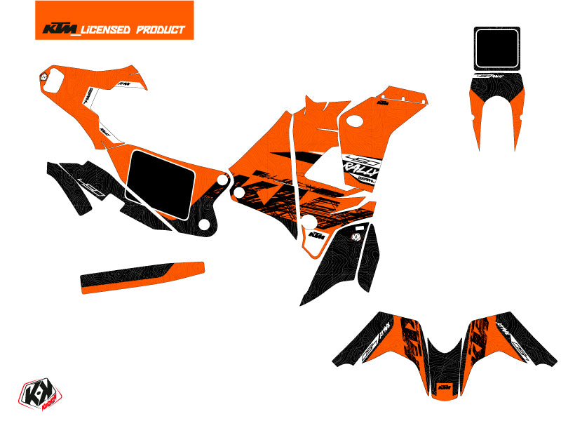 KTM 450 Rally Dirtbike Gear Graphic Kit Orange