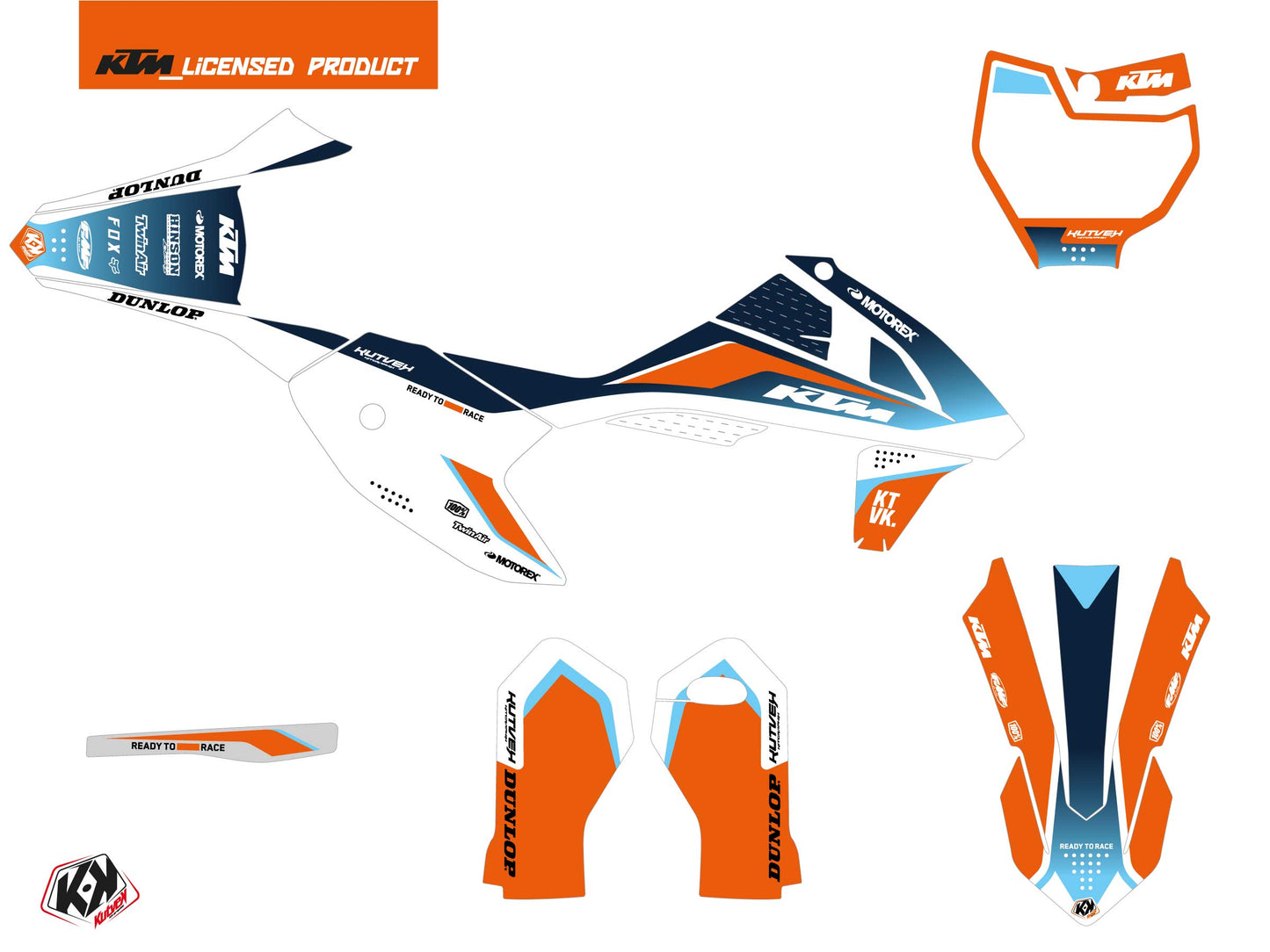 KTM 50 SX Dirt Bike Global Genesis Kit Blue