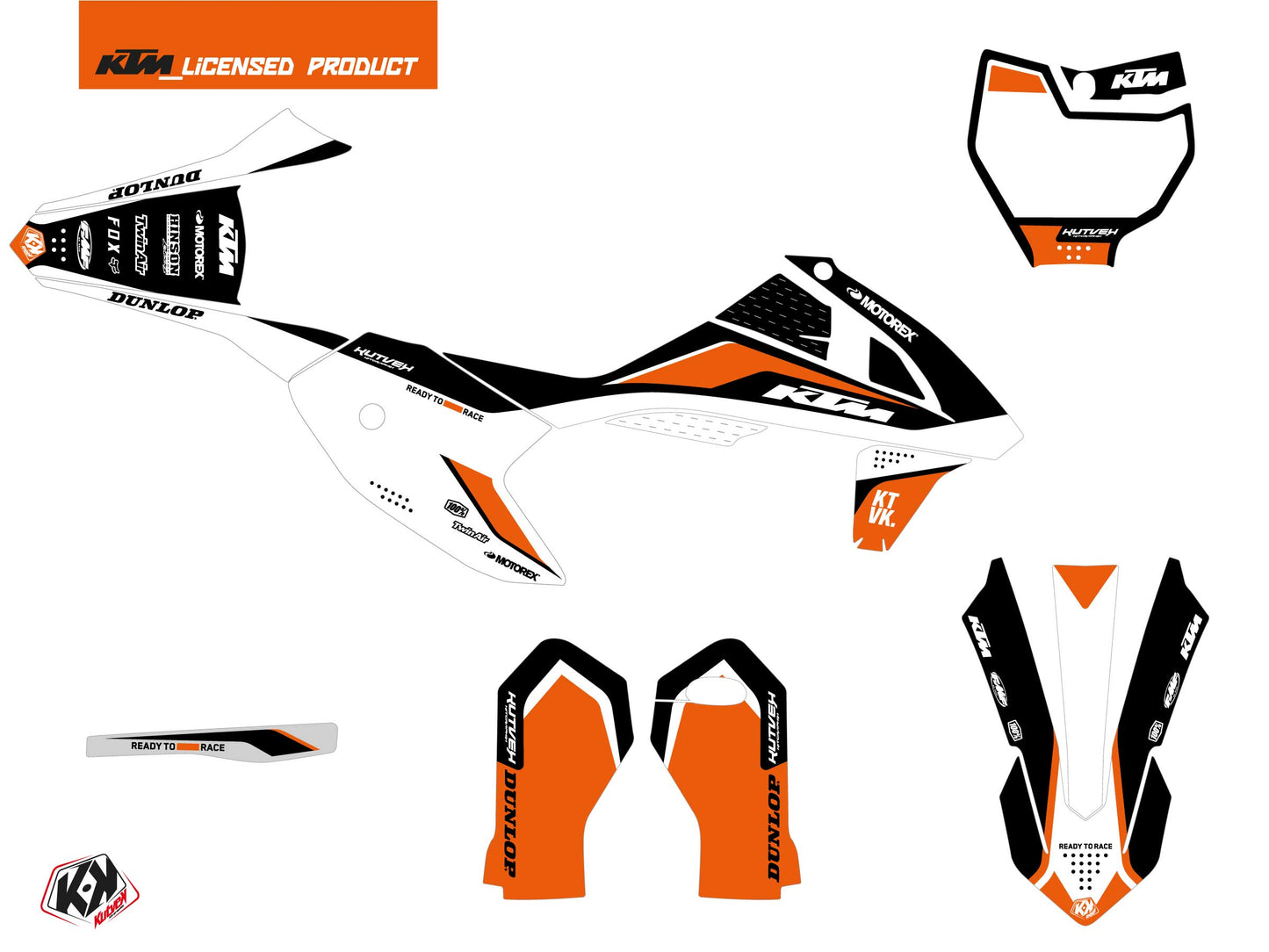 KTM 50 SX Dirt Bike Global Genesis Kit Black