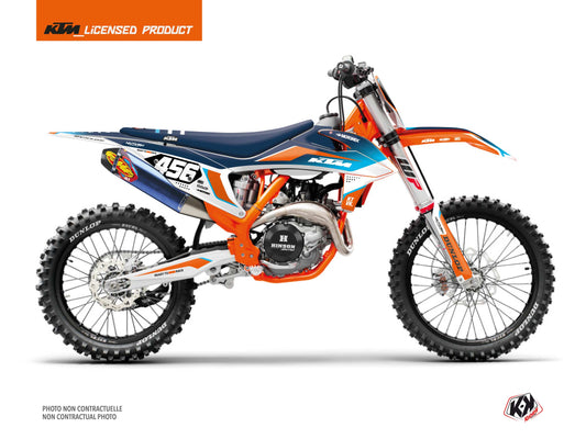 KTM 250 SXF Dirt Bike Genesis Graphic Kit Blue