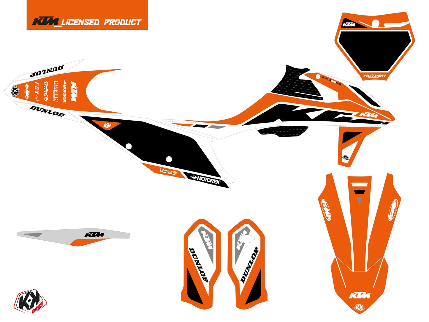 KTM 150 SX Dirt Bike Global Graphic Kit Orange