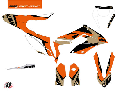 KTM 250 FREERIDE Dirt Bike Gravity Grafik-Kit Orange Sand