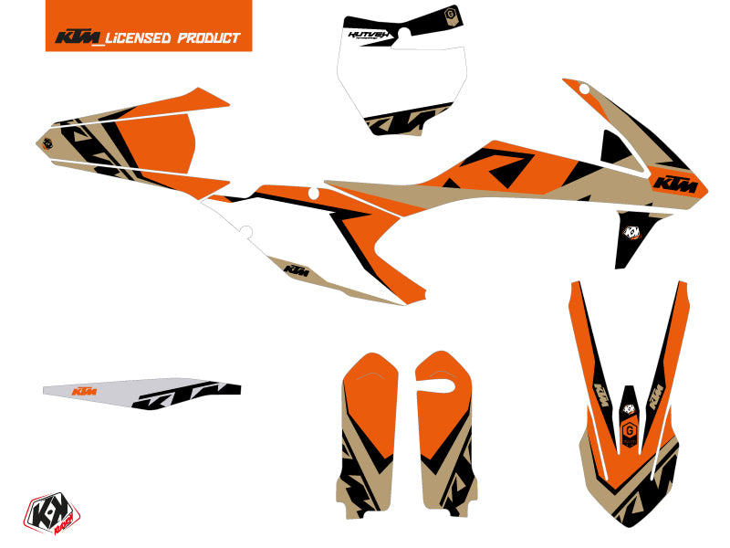 KTM 250 SX Dirt Bike Gravity Grafik-Kit Orange Sand
