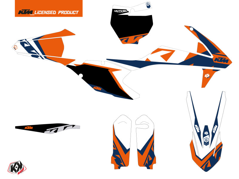 KTM 250 SXF Dirt Bike Gravity Graphic Kit Blue