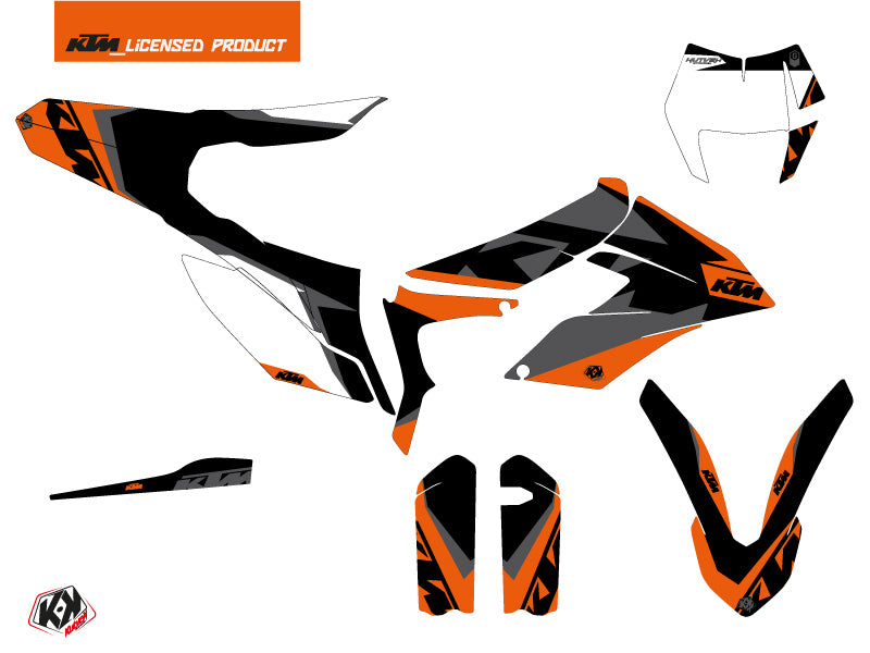 KTM 350 FREERIDE Dirt Bike Gravity Graphic Kit Orange