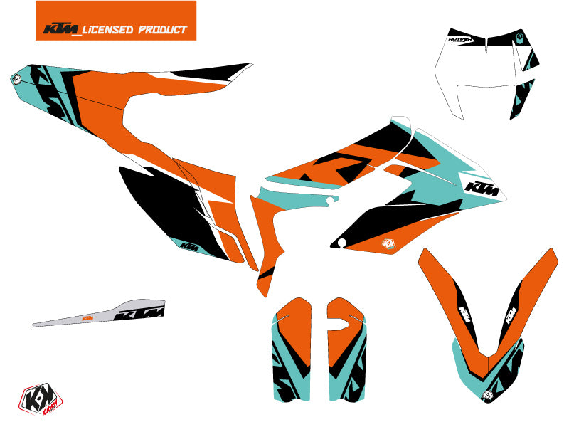 KTM 350 FREERIDE Dirt Bike Gravity Graphic Kit Green