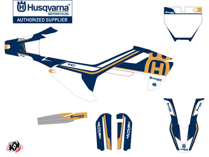 Husqvarna TC 65 Dirt Bike Heritage Grafik-Kit Blau