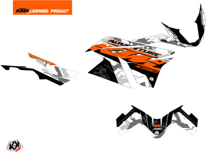 KTM 1090 Adventure Street Bike Kombat Graphic Kit Gray Orange