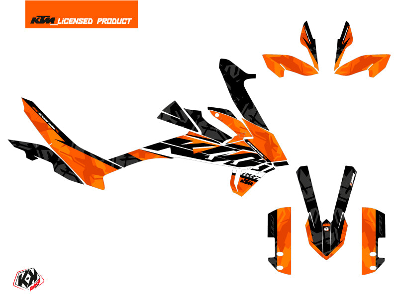 KTM 890 Adventure R Street Bike Kombat Graphic Kit Orange