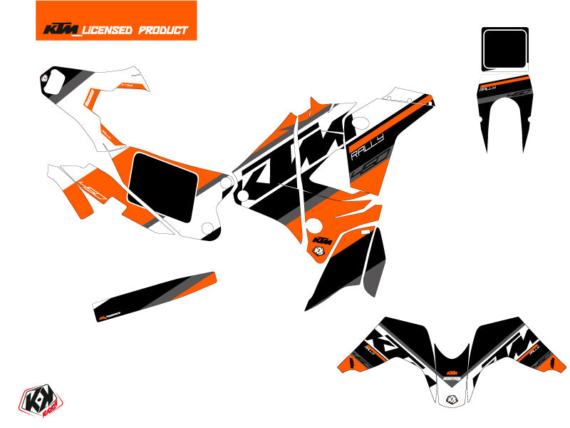 KTM 450 Rally Dirtbike Kontrol Graphic Kit Orange