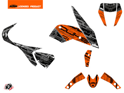 KTM Duke 690 R Street Bike Krav Graphic Kit Orange Black