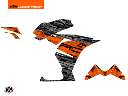 KTM 390 RC Street Bike Krav Grafikkit Orange Schwarz