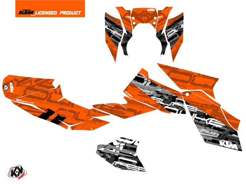 KTM Super Duke 990 R Street Bike Krav Graphic Kit Black Orange