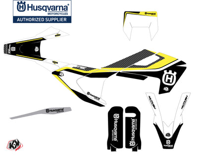 Husqvarna 450 FE Dirt Bike Legend Grafik-Kit Schwarz