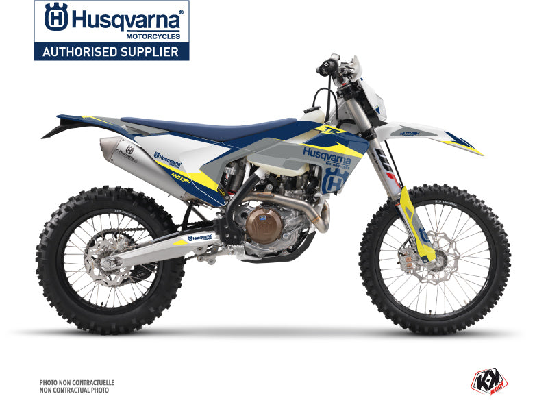 Husqvarna 125 TE Dirt Bike Orbit Graphic Kit Grey