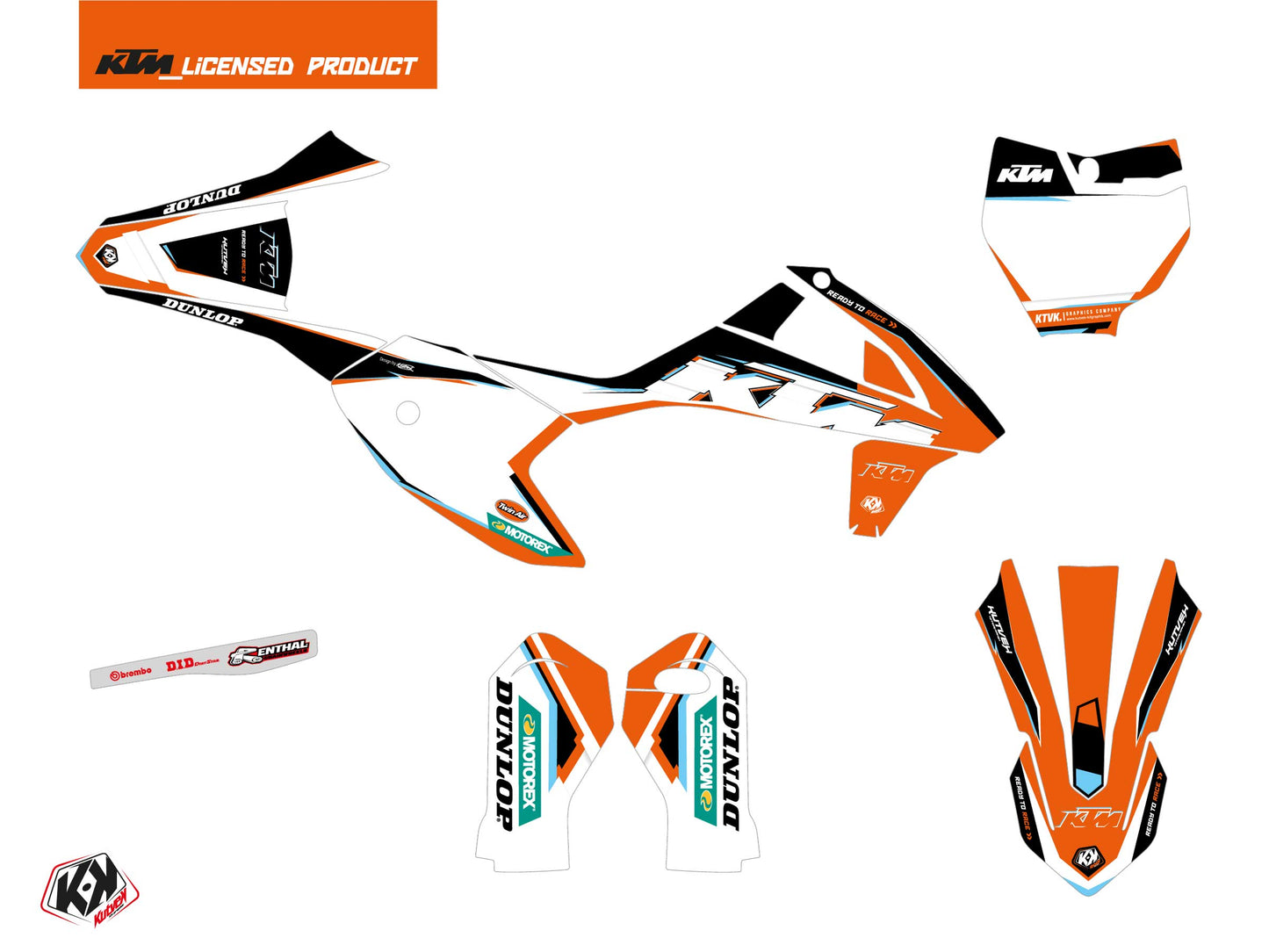 KTM SX-E 5 Dirt Bike Origin-K22 Graphic Kit Black