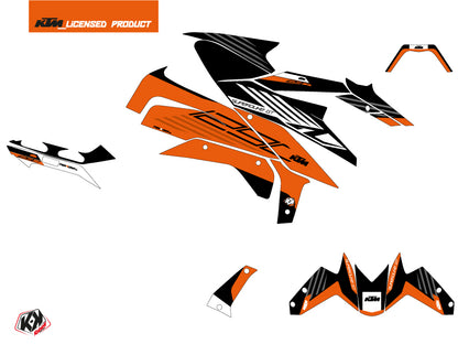 KTM Super Duke 1290 GT Street Bike Perform Grafikkit Orange Schwarz