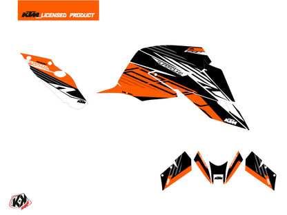 KTM Super Duke 1290 R Straßenmotorrad Perform Grafikkit Orange Schwarz