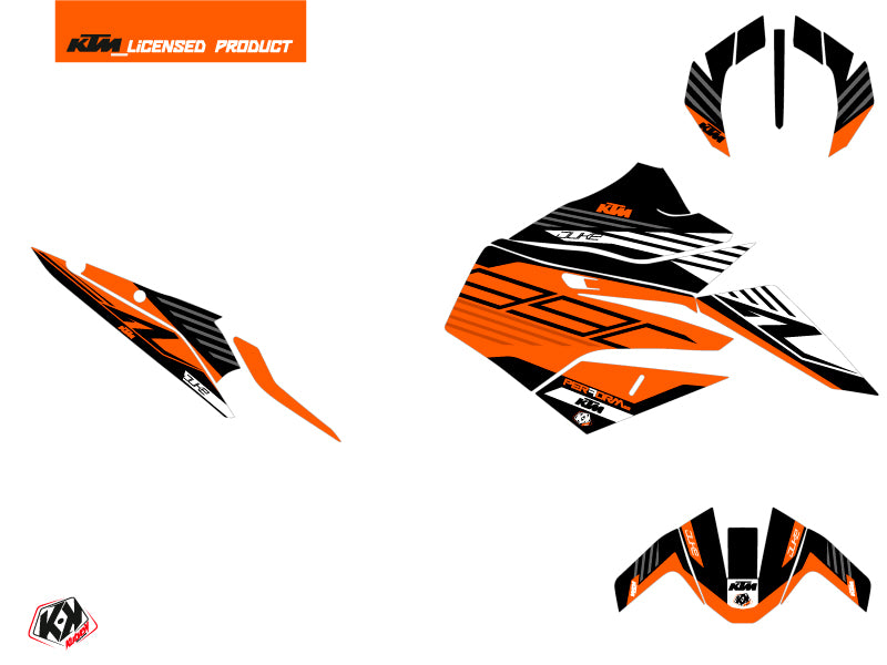 KTM Duke 890 R Street Bike Perform Graphic Kit Orange Black