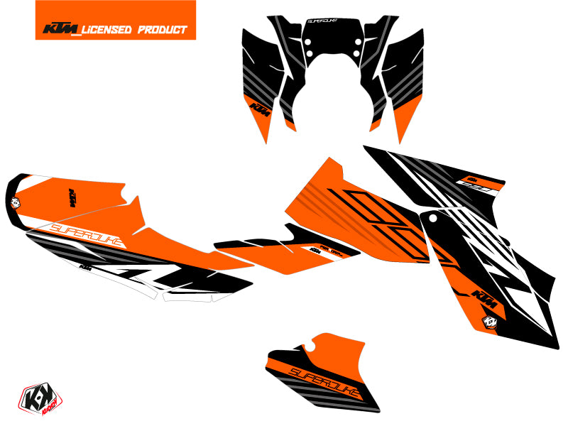 KTM Super Duke 990 R Street Bike Perform Graphic Kit Orange Black