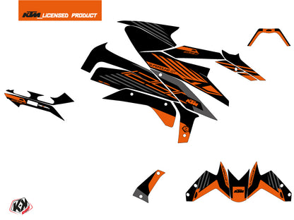 KTM Super Duke 1290 GT Street Bike Perform Grafikkit Schwarz Orange