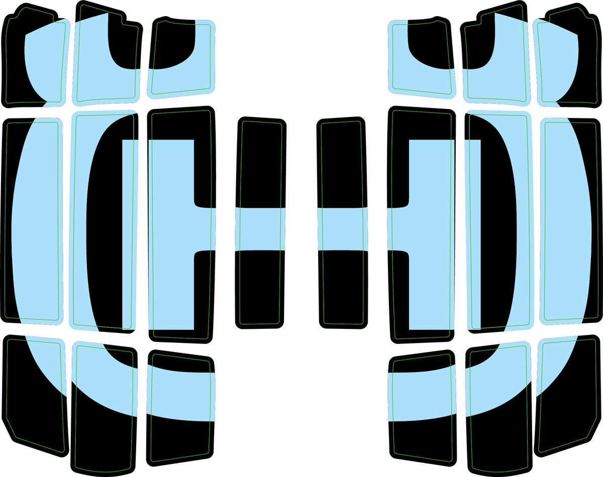 Radiator protection grille sticker kit FC, FE, FS, FX, TC, TE, TX (125-501) 22-25